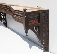 Picture of A PAIR OF TEAKWOOD PELMETS IN VICTORIAN PATTERN