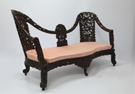 Picture of A PAIR OF FINE ROSEWOOD PARLOUR SOFAS