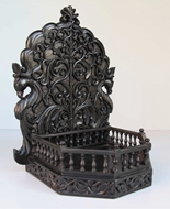 Picture of A ROSEWOOD HIGH RELIEF CARVED WALL BRACKET