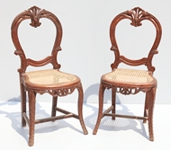 Picture of A PAIR OF VICTORIAN MAHOGANY CHAIRS