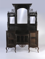 Picture of A CARVED ROSEWOOD SIDEBOARD