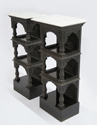 Picture of A PAIR OF ROSEWOOD ETAGERES IN COLONIAL STYLE