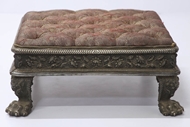 Picture of A very rare & impressive traditional Indian silver ceremonial cushioned 'paata ' or settee