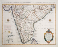 Picture of CARTE DES COTES DE MALABAR ET DE COROMANDEL