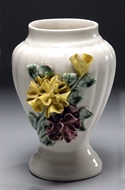 Picture of A CONTINENTAL CREAM COLOUR UNDER GLAZED VASE