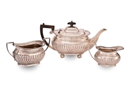 Picture of A THREE PIECE CONTINENTAL SILVER TEA & COFFEE SERVICE