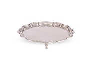 Picture of A FINE SILVER HEXAGONAL SALVER