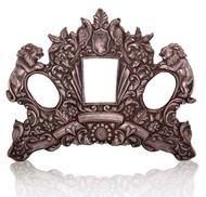 Picture of INDIAN SILVER FRAME / Lions & Peacocks