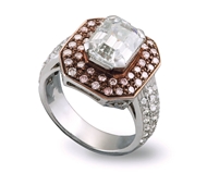 Picture of EMERALD CUT DIAMOND RING