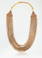 Picture of GOLD, RUBY AND DIAMOND CHANDRAHAR (NECKLACE)