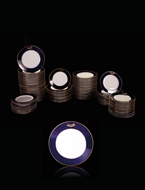 Picture of A SET OF MONOGRAMMED PLATES