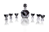 Picture of A BOHEMIAN CUT GLASS ART-DECO DECANTER SET