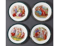 Picture of A SET OF FOUR VIENNA-STYLE CABINET PLATES