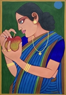 Lady with Apple