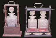 Picture of Wooden tantalus with decanter (lot 27)