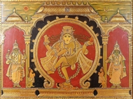 Picture of TANJORE PAINTING - SHIVA IN TANDAV